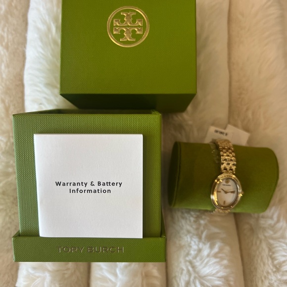 Tory Burch Silver Bracelet Watch with White Face - Picture 2 of 4